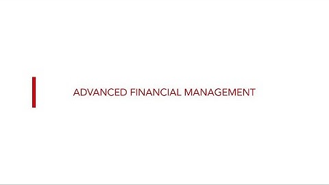 Strategic Professional exams: Advanced Financial Management