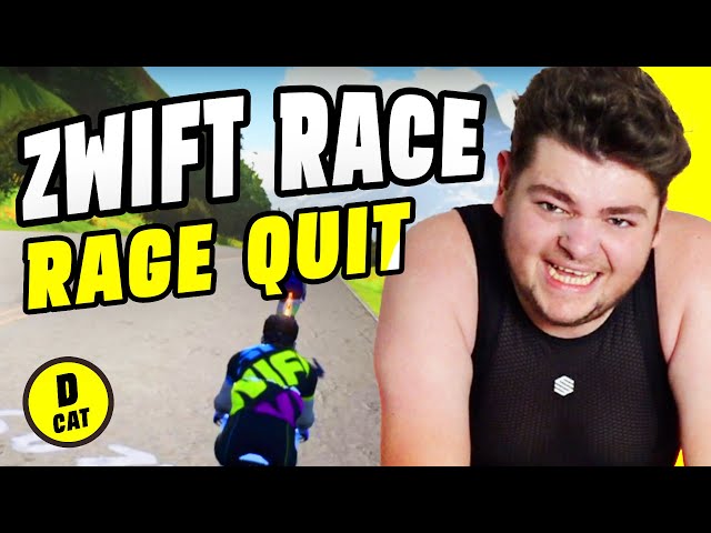 I Rage Quit my HARDEST Zwift Race Ever! - Cat D Zwift Racing 