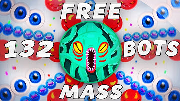 Agar.io - HOW TO GET 132 MASS BOTS for FREE! - 50k Score! [LIMITED TIME OFFER]