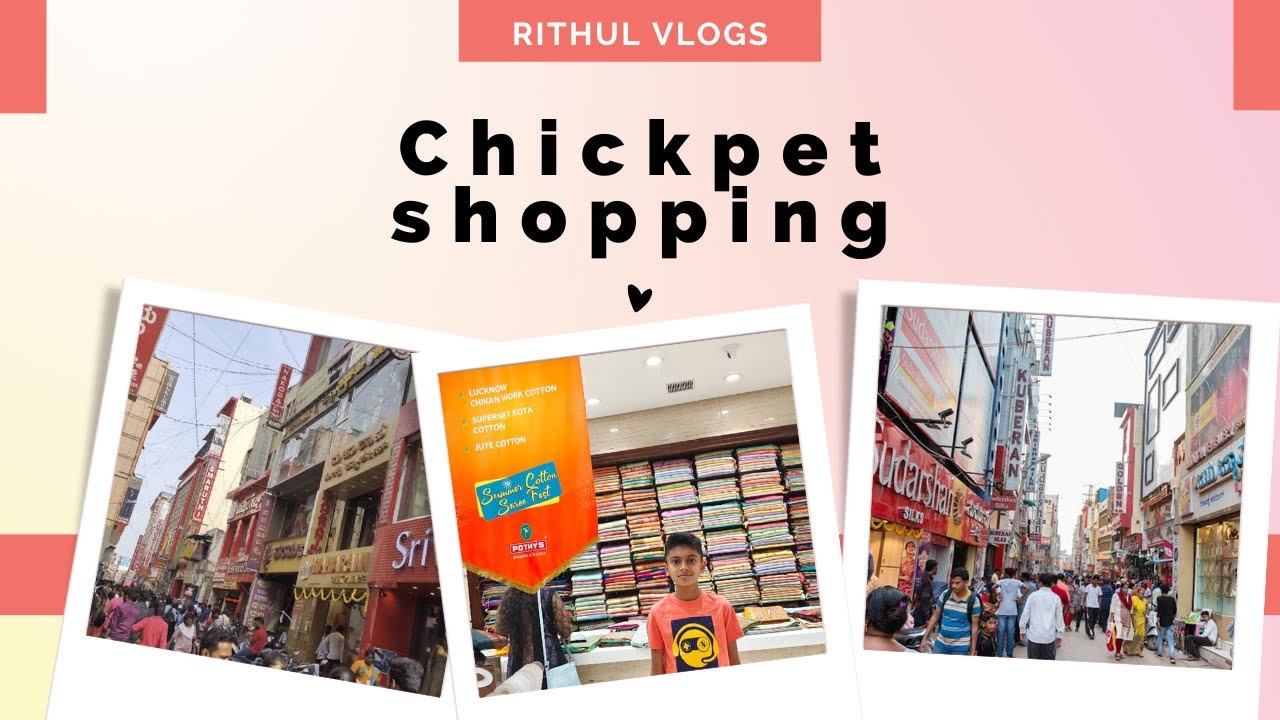 Chickpet Shopping in TamilSaree Haul Street shopping in Tamil