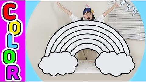 Rainbow Drawing l How to draw a giant rainbow l Learn Colors l Kids Art l Education for Kids