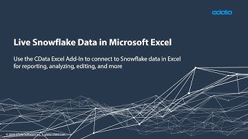 Live Snowflake Data in Microsoft Excel