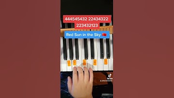 Thumbnail of Red Sun in the Sky (Easy Piano Tutorial)