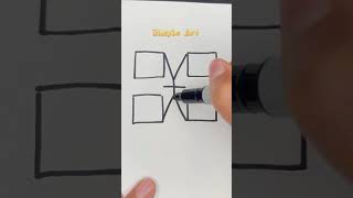 رسم سهل/رسم ثلاثي الأبعاد/تعلم رسم3D بسهولة ♥️ shorts drawing draw