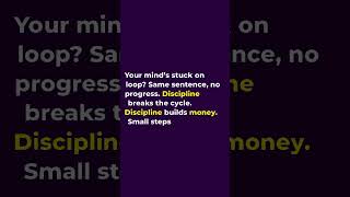 Looping the same message? Break the cycle now! #BreakTheCycle #Discipline #Success #Consistency