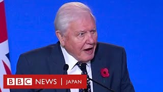 【COP26】 アッテンボロー氏、「世界はあなたたちを見ている」　各国首脳を前に演説