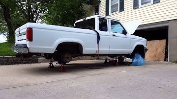 92 Ford Ranger 4.0L First start, Open headers
