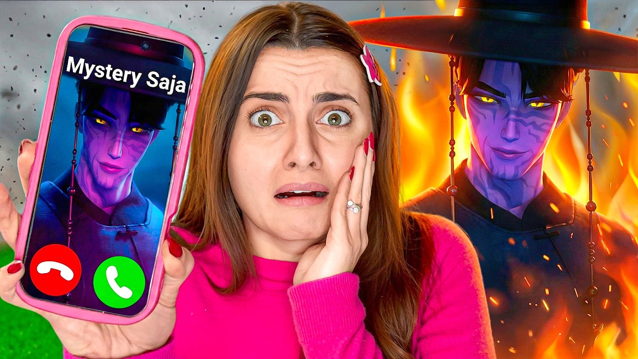 Я звоню в K-pop Demon Hunters и Saja Boys в 3:00 утра! Руми и Джину встречаются?