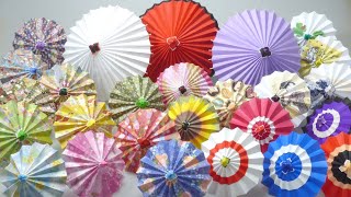 おりがみ・折り紙・origami 　試作part5　和傘（番傘・蛇の目傘）