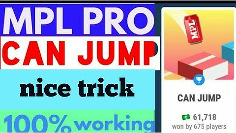 MPL can jump best trick/mpl can jump  trick