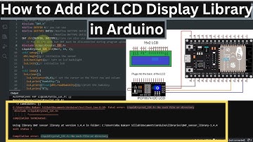 I2C LCD  Arduino Library