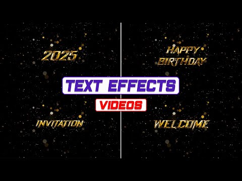 Gold text effect,
