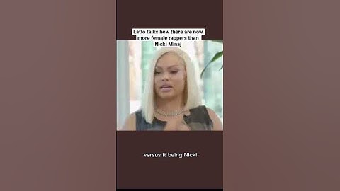 Thumbnail of Latto talks how there is now more female rappers than Nicki Minaj🤔 #latto #nickiminaj #femalerapper