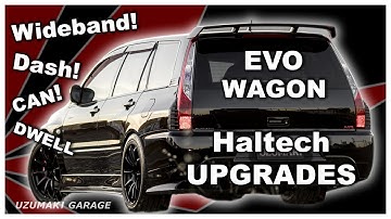 Mitsubishi Evo O2 Sensor Install & ECU setup, very Detailed. CAN Wideband, COP, Dwell, Dash. Evo IX