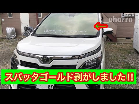 スパッタゴールドを剥がしました‼︎