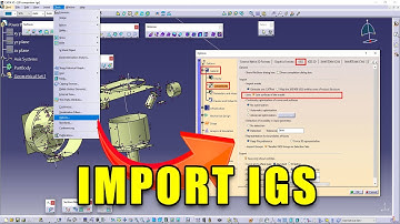 CATIA V5 - Import IGS Files settings