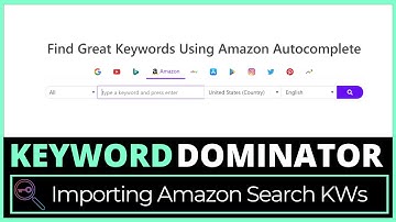 Keyword Dominator Boosted - Importing Amazon Search Bar Data (Keywordtool.io)