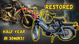 Full restoration Motorcycle Jawa Babetta 210 - Complete Restoration | Half year in 30 minutes