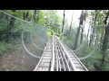 Lauren and Mark ride the mountain coaster at Wisp