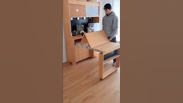Cabinet cum Table | Dining Table | Folding Furniture #shorts