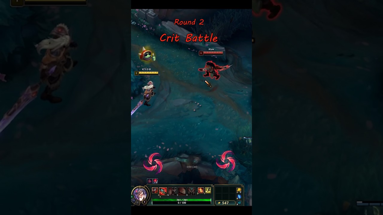 Tryndmere vs Tryndmere Crit Battle Round 2 - Who Wins 