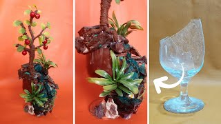 Best DIY idea for a broken glass || Sajal's Art