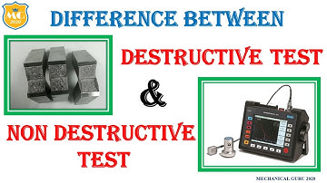 #mechanical #ndt #dt DIFFERENCE BETWEEN DESTRUCTIVE TEST & NON DESTRUCTIVE TEST