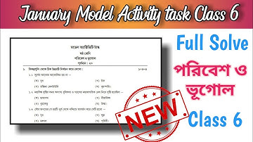 Model Activity task class 6 Geography January 2022