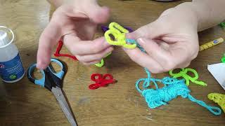 String Shapes Mobiles - Sukkah Decorations