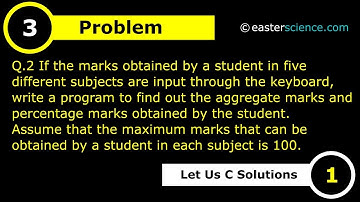 Calculate Percentage of a student Using C program  | EASTER SCIENCE