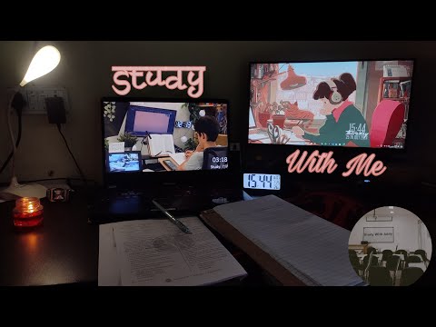 Study with me while i Study with you | Pomodoro 60 10 | Afternoon Session | No music, Rain/Thunder