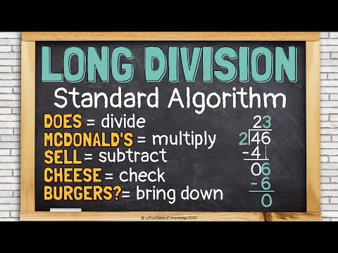 Long Division Using the Standard Algorithm - YouTube