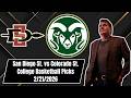 College Basketball Pick - San Diego State vs Colorado State Prediction, 2/21/2026 Expert Best Bets
