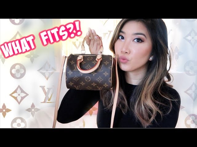 Whats in my @Louis Vuitton nano speedy bag!! This small is tiny