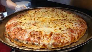 Italian double cheese pizza   korean street food