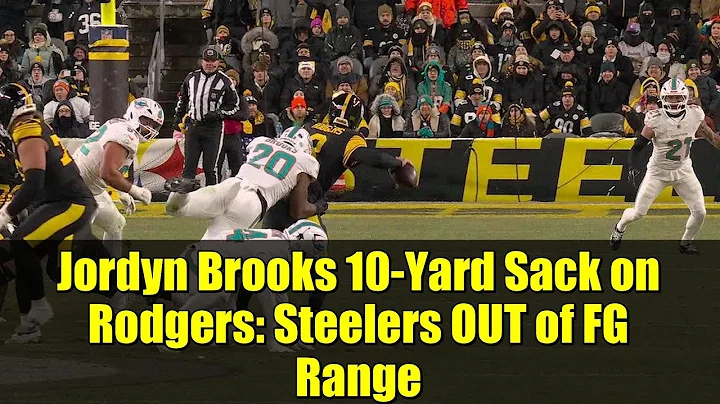 Jordyn Brooks 10-Yard Sack on Rodgers: Steelers OUT of FG Range | Week 15 Highlights