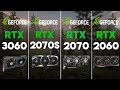 RTX 3060 vs RTX 2070S vs RTX 2070 vs RTX 2060 Test in 6 Games