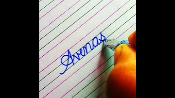"Avinash" ❤️😍 Beautiful name in Cursive writing #cursive #trending #viral #shorts #dance #friends