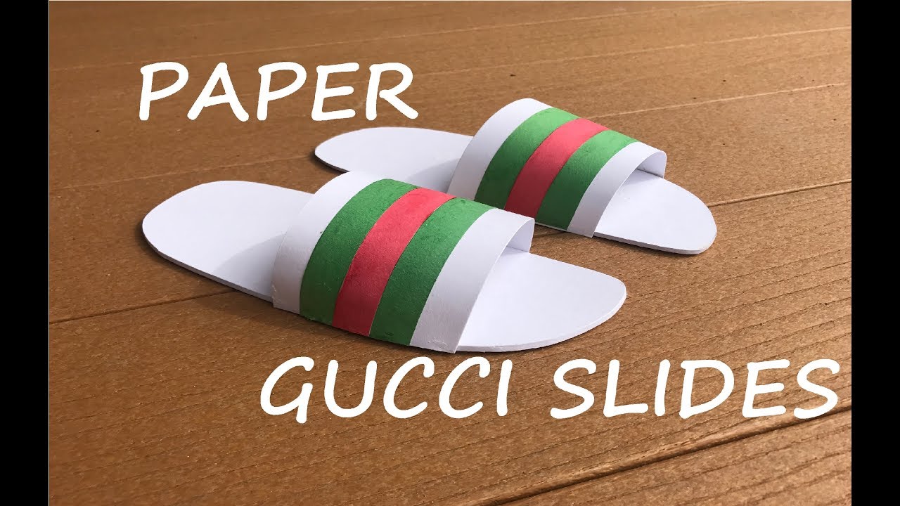 Making Paper Gucci Slides / Gucci Flip 