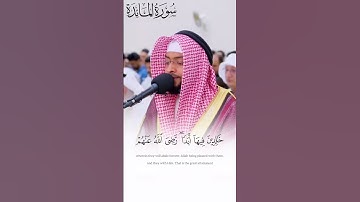 الشيخ أحمد النفيس تلاوة خاشعة من أواخر سورة المائدة