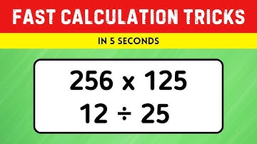 2 Math Tricks For Fast Calculations