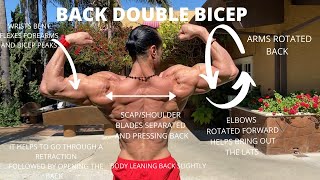 Back Poses By Mustafa Khater Back Double Bicep Muscle Icon Guest Poser