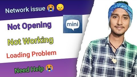 Fix Minichat App Network & No Internet Connection Error Problem Not working 😔