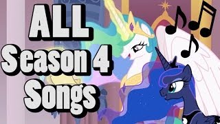All Songs from My Little Pony Friendship is Magic SEASON 4! (1080p HD) Every Song From MLP FiM S4