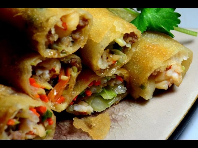 香港點心 Dim Sum: Shanghai Spring Roll  ( Chun Wuan)( Lumpia ) | HAPPY WOK