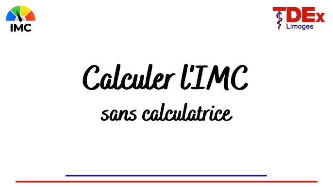 IMC - Comment calculer son indice de masse corporelle - YouTube