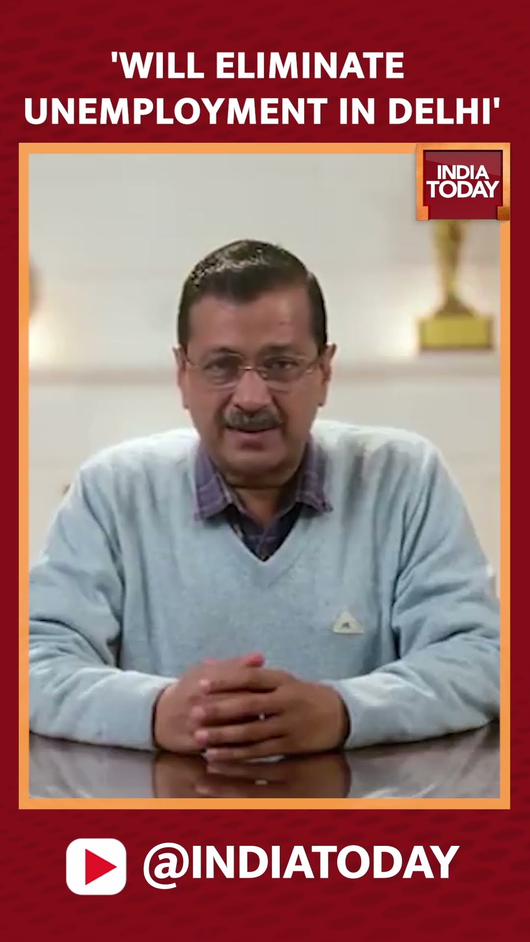 Delhi Elections 2025 | Arvind Kejriwal Pledges To Eliminate Unemployment In 5 years | #shorts