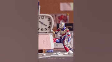 Ultraman Trigger is relaxing, listening music🎵 | Stop Motion | Jordan Tseng #shorts
