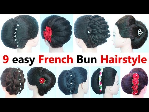 9-easy-french-bun-hairstyle-(part-2)-||-french-roll-||-french-twist-hairstyle-||-hairstyle-for-girls