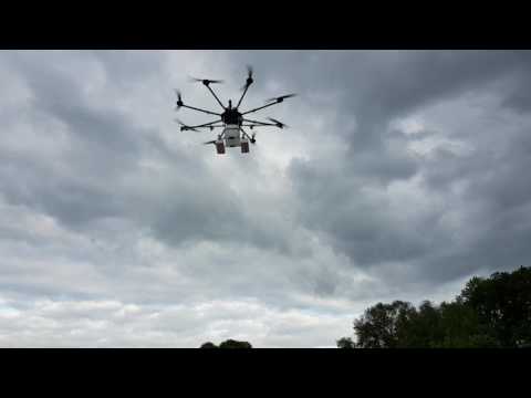 Testflug Evo-X8 Transport